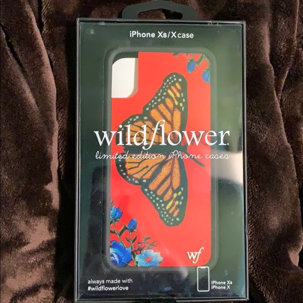 Butterfly Wildflower iPhone X/Xs case